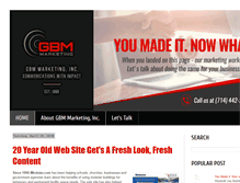 Tablet Screenshot of gbmmarketing.com